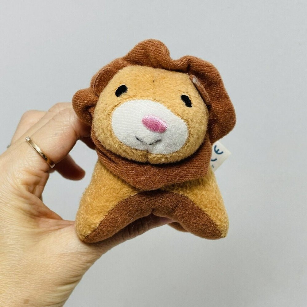 Chicco USA Artsana Lion Plush Keyring Hangtag Chain Small Safari Animal Hanger
